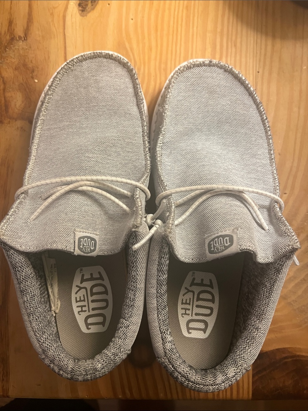 Hey Dude Light Gray Slip-On Casual Loafers
